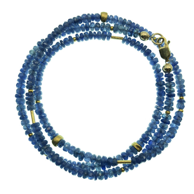 Blue Sapphire and 18Kt Gold Convertible