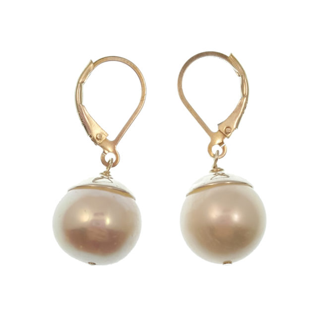 Round Pearl Earrings - SKANDA