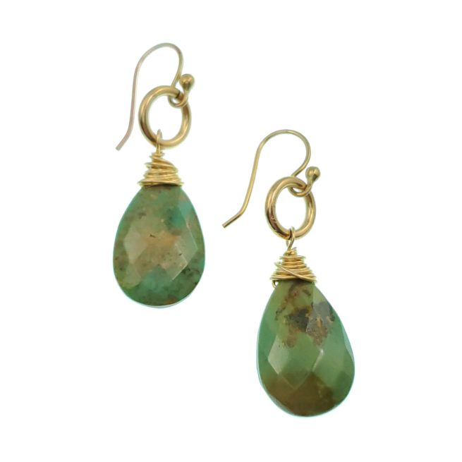 Large Turquoise Drop Earrings