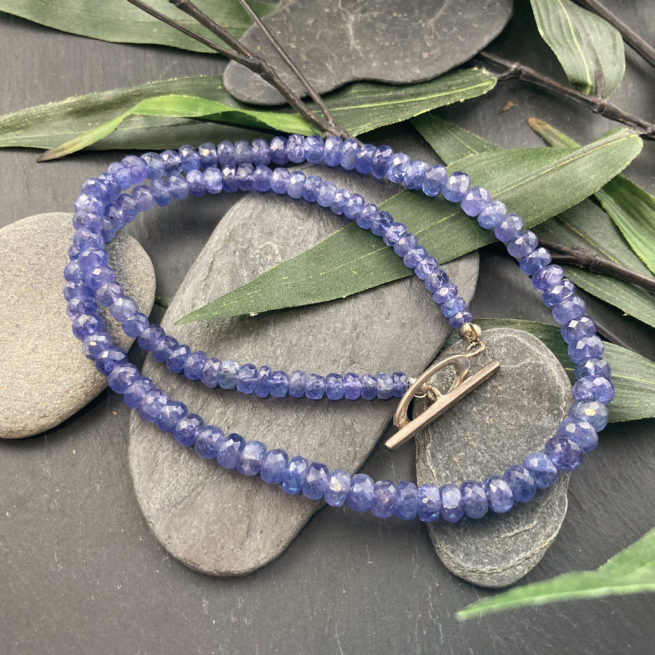 Tanzanite and Sterling Silver Necklace