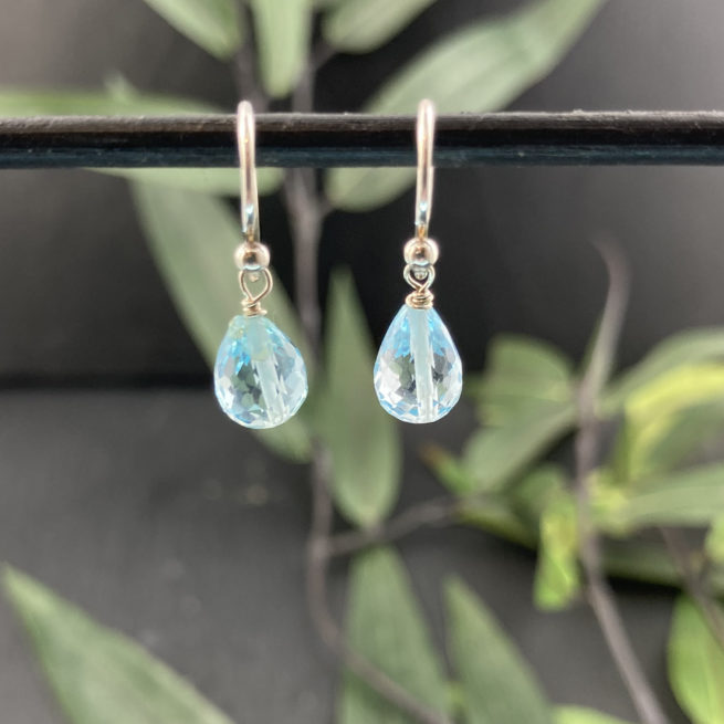 Topaz Drops on Sterling Silver