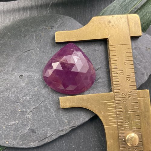 Teardrop Undrilled 23CT Ruby