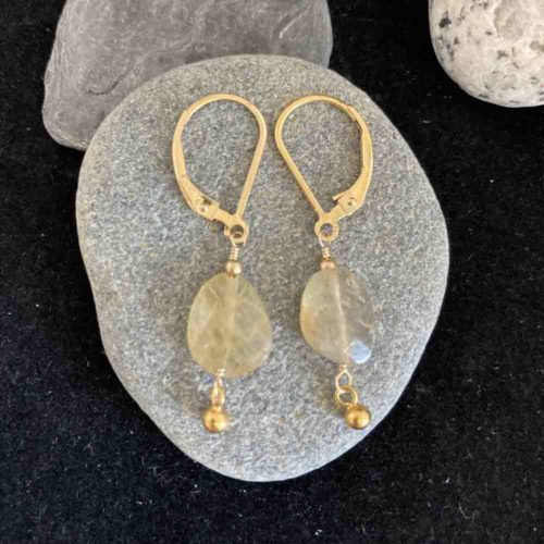 Golden Sapphire Earrings