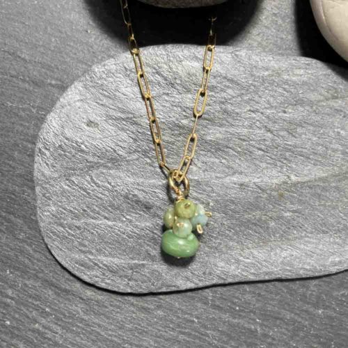 Peruvian Opal Clusters Necklace