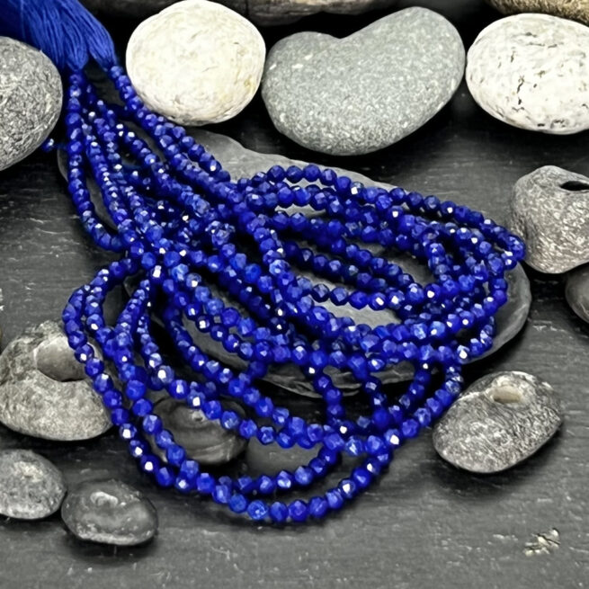 Lapis Lazuli 2.5mm Faceted Rounds