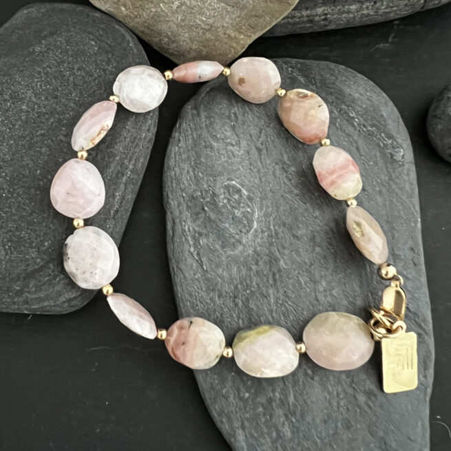Pink Peruvian Opal Bracelet