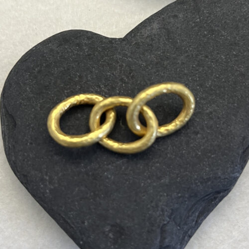 3 Connector Links in 18KT Gold Small