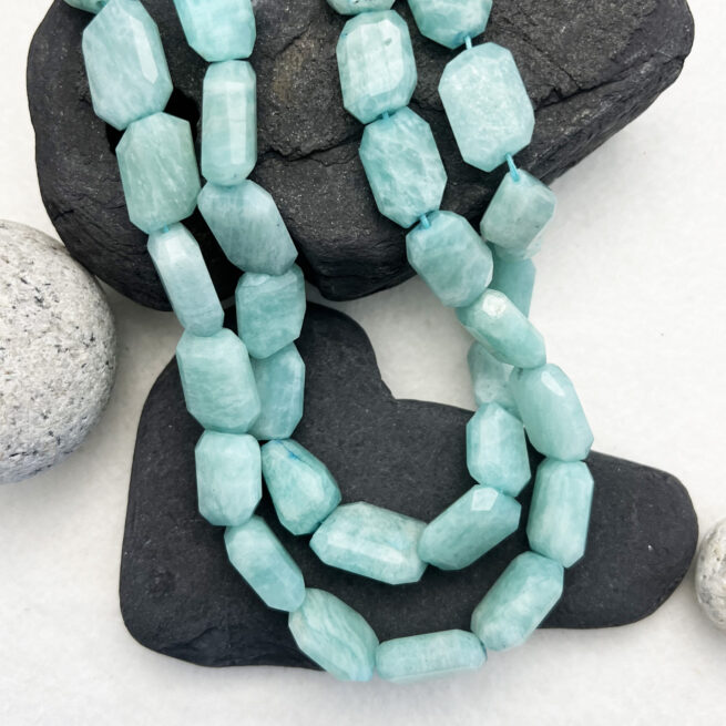 Large Faceted Amazonite Nuggets