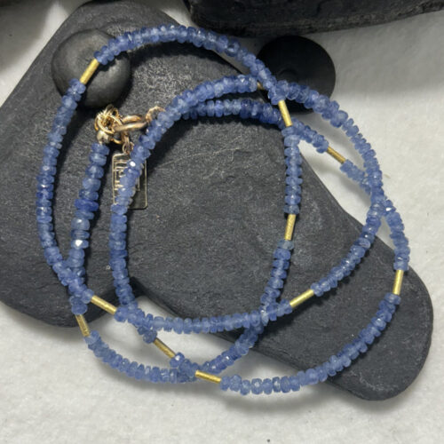 Blue Sapphire and 18KT Gold Convertable