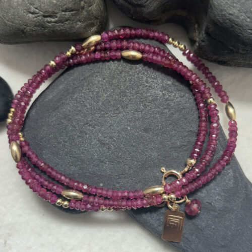 Ruby and 14KT Gold Fill Convertible