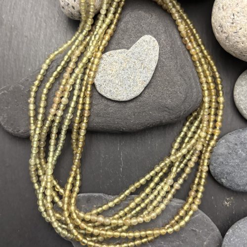 Green Garnet Smooth 3mm Rounds