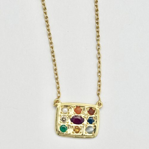 Navaratna Pendant Necklace